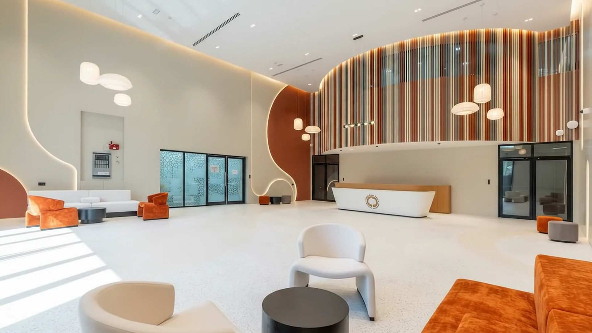 The completed reception at the private school in Abu Dhabi